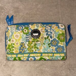 Vera Bradley Turnlock Wallet “English Meadow" floral pattern